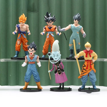 CARTOON CHARACTERS DRAGON BALL FIGURE TOY - 6PCS